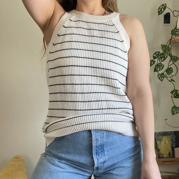 Old Navy Sweater Knit Halter Tank Top L - Picture 1 of 7